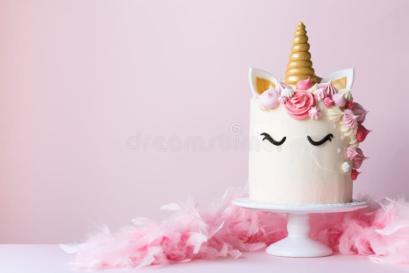 Elegant Marble Wedding Cake with Unicorn · Creative Fabrica