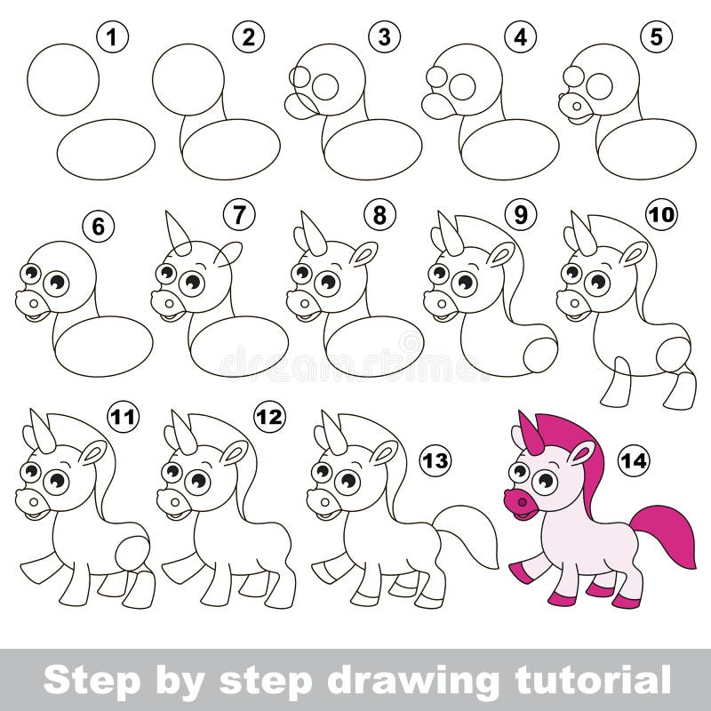 Tutorial de desenho. A lesma . imagem vetorial de Anna_Mikhailova