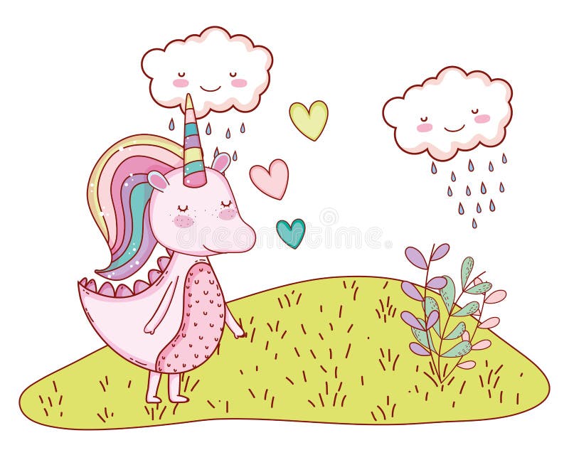 Unicorn Fantastic Cartoon Stock Vector Illustration Of Horn 128017193
