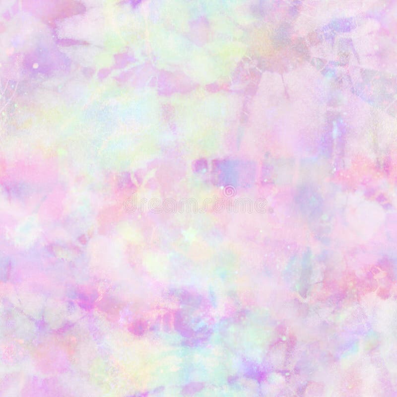 Unicorn Galaxy Faded Pastel Tie Dye Print