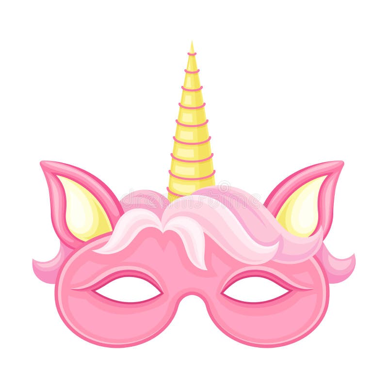 Unicorn Mask Photo Booth Prop. Birthday or Slumber Party Decor Stock ...