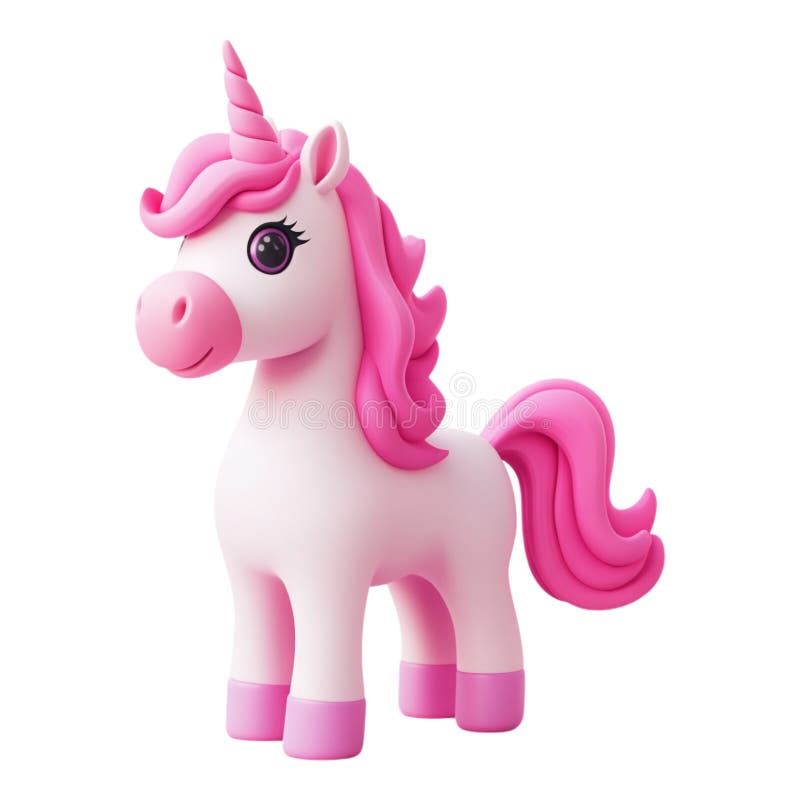 Unicorn mot transparent bakgrund för vismliknande formgivningsteman eller barninnehåll stock illustrationer