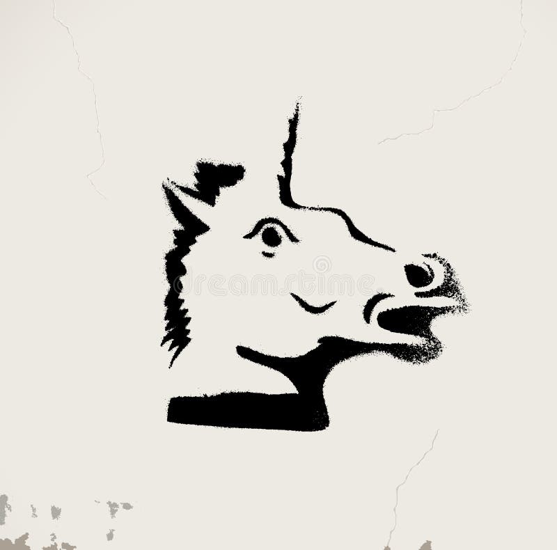 cute unicorn stencil