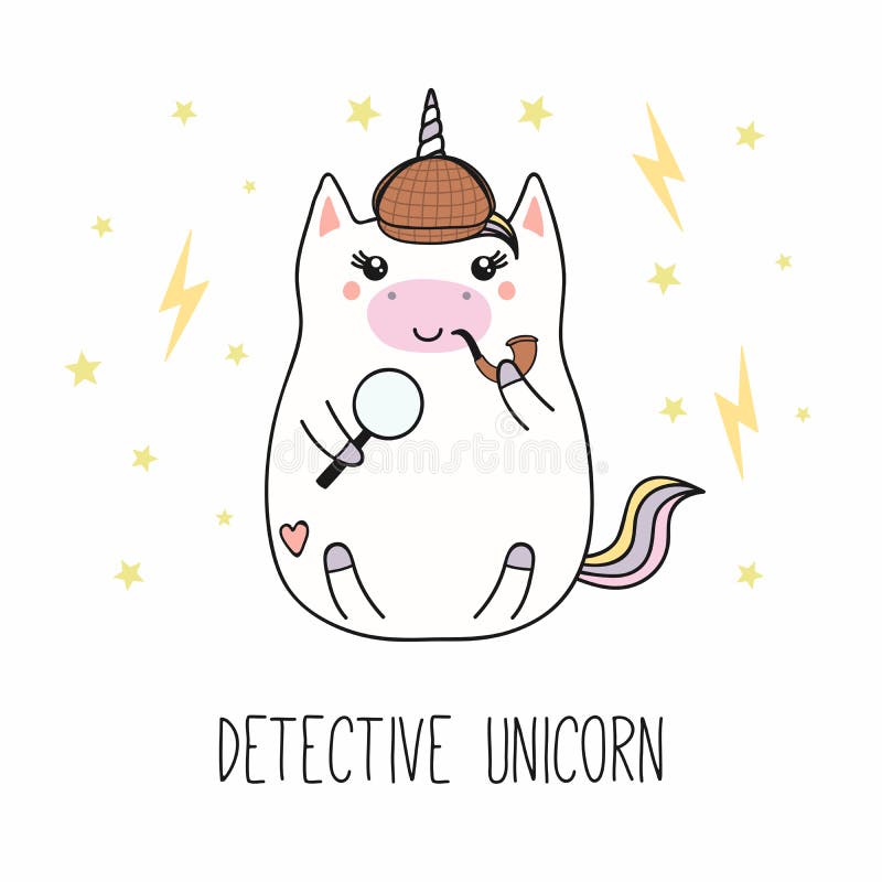 unicornio-del-detective-de-kawaii-122198106.jpg