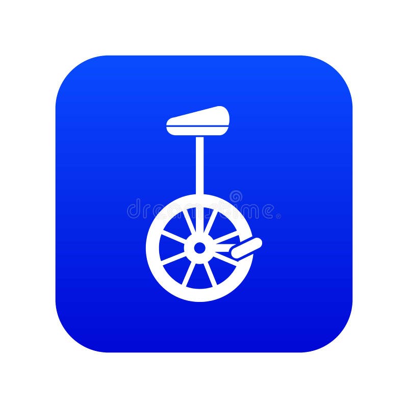 Unicycle Icon in Simple Style Stock Vector Illustration of drawing