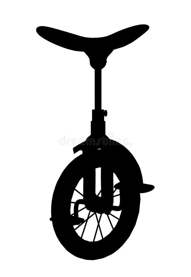 Unicycle Silhouette stock illustration. Illustration of profile 9828056