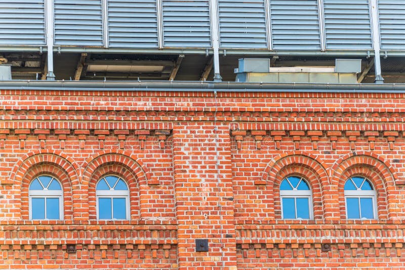 Fachada Do Prédio Em Um Distrito Tradicional Da Silésia