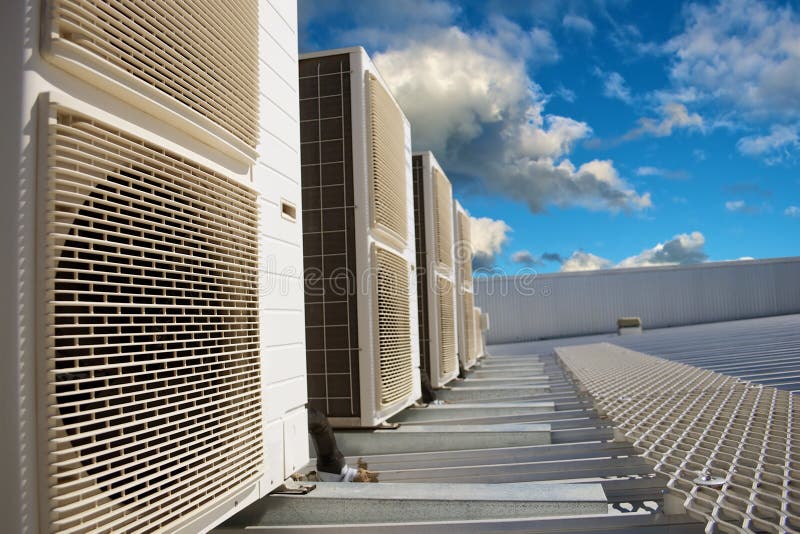 Unidades de aire acondicionado de la HVAC imagen de archivo Unidades de aire acondicionado de la HVAC imagen de archivo