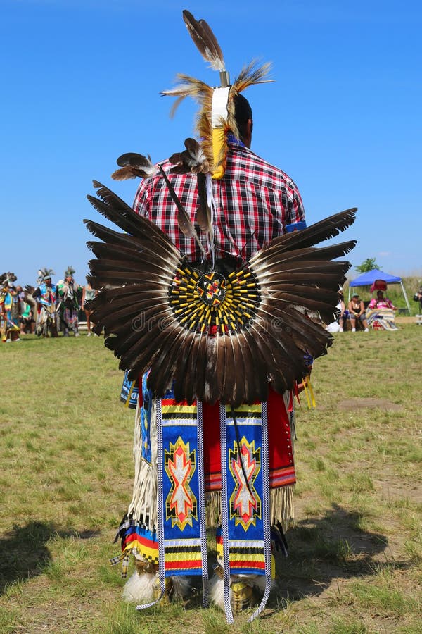 Unidentified Male Native American Dancer Wears Traditional ...