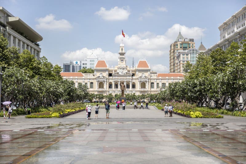 Ho Chi Minh City Hall, Vietnam stock photo Ho Chi Minh City Hall, Vietnam stock photo