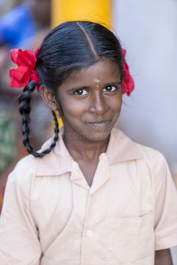 An Unidentified Poor Girl in a Small Village Looking at the Camera  Editorial Stock Photo - Image of culture, little: 122840828