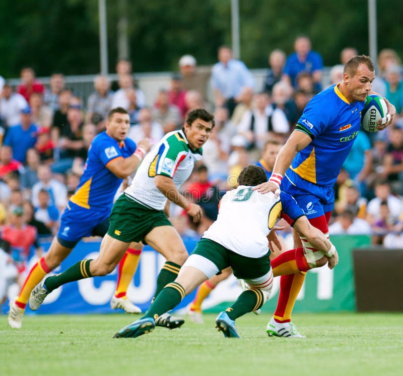 Rugby Players during Romania Vs Emerging Italy Editorial Photography