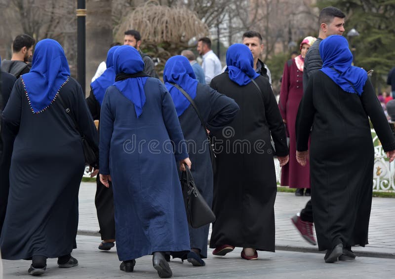 Unidentified Turkish Women in Traditional Islamic Clothing on the Streets  of the City Editorial Stock Image - Image of middle, arabia: 113289839