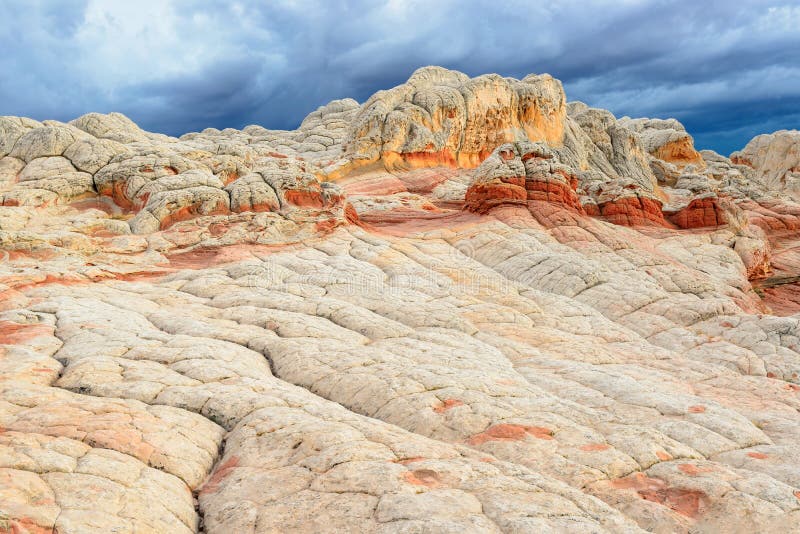 Unieke het Plateau Witte Zak van rotsvormingen, Arizona stock afbeelding Unieke het Plateau Witte Zak van rotsvormingen, Arizona stock afbeelding