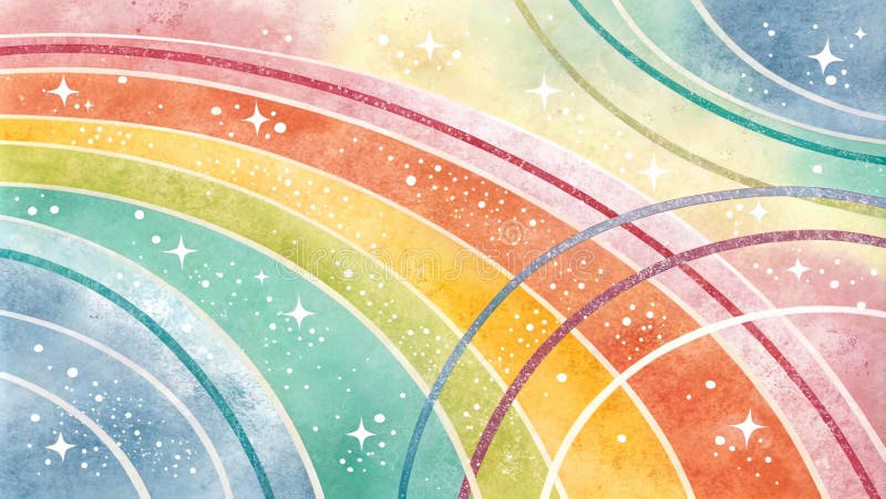 Uniform background, several thin rounded lines run across the background, with loops,t royalty free illustration