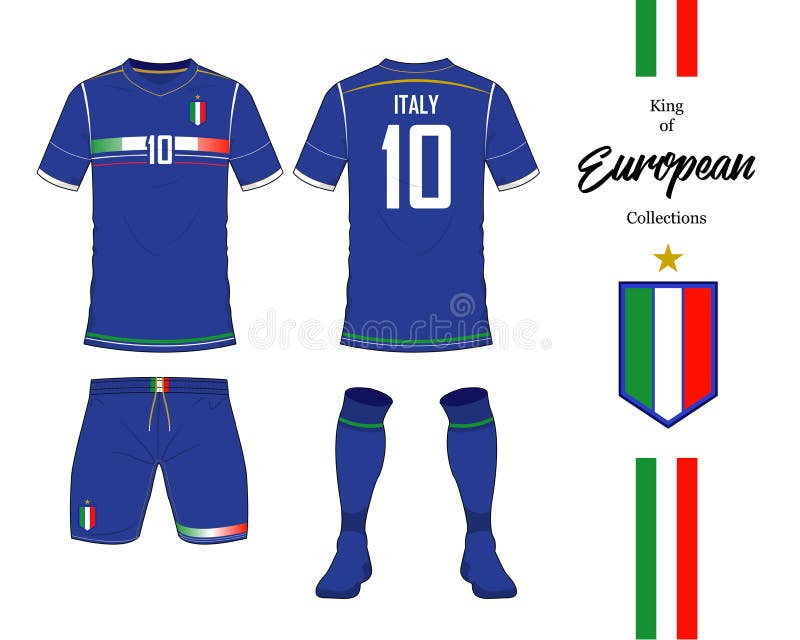Uniforme Del Equipo Nacional Del Fútbol De Italia Ilustración del Vector -  Ilustración de jugador, europeo: 98841531