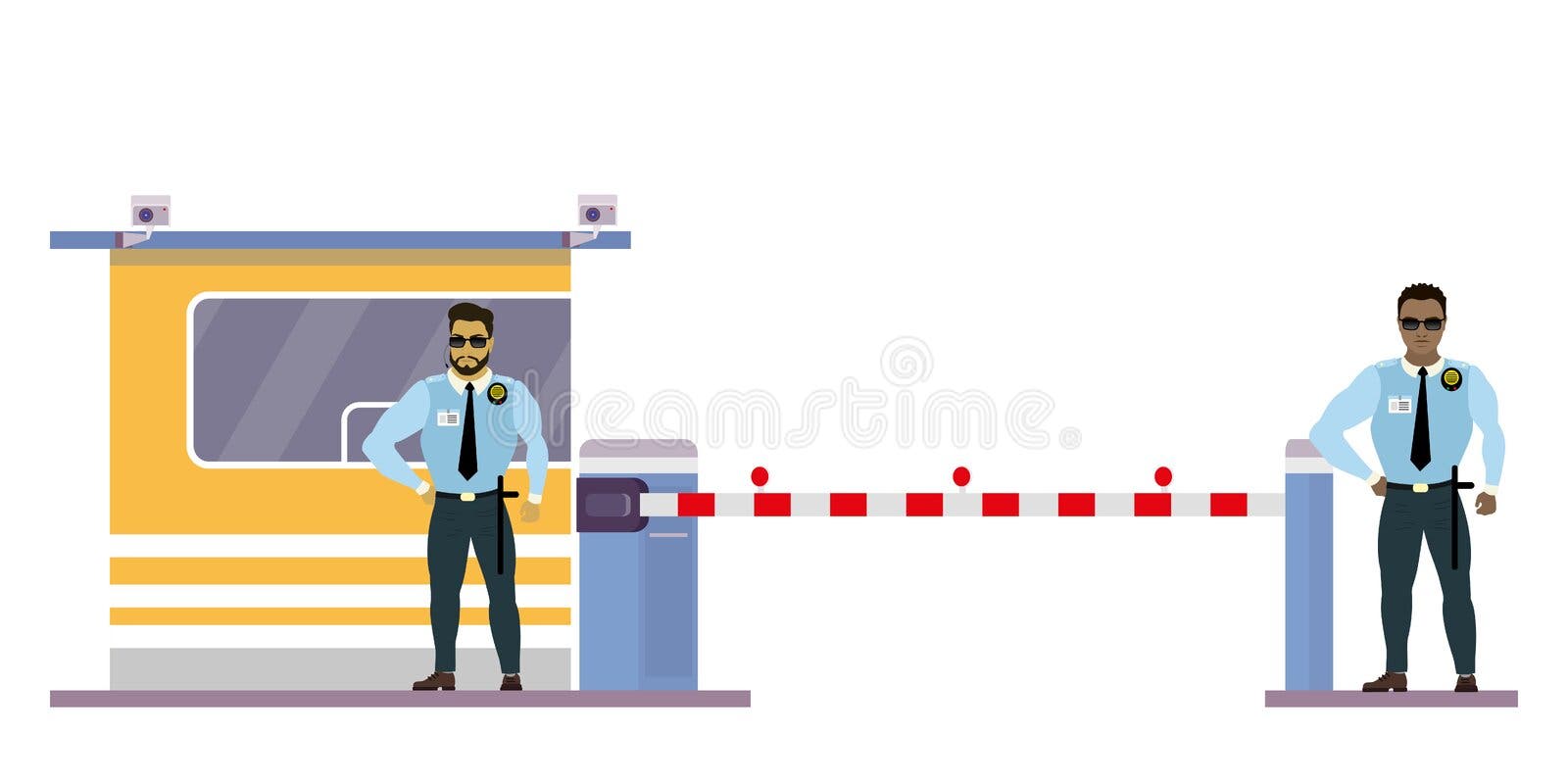 Green Signal Light at Toll Booth Stock Illustration - Illustration of  signal, paid: 143230921