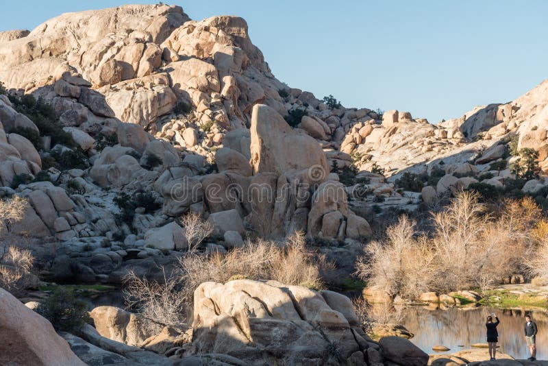 Unique natural rock formation at the Joshua Tree National Park, Southern California, winter. Unique natural rock formation at the Joshua Tree National Park, Southern California, winter