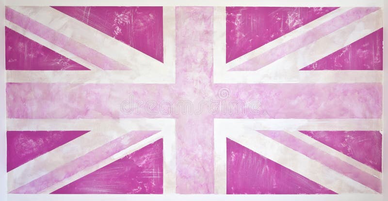 Union Jack grunge rose illustration de vecteur Union Jack grunge rose illustration de vecteur