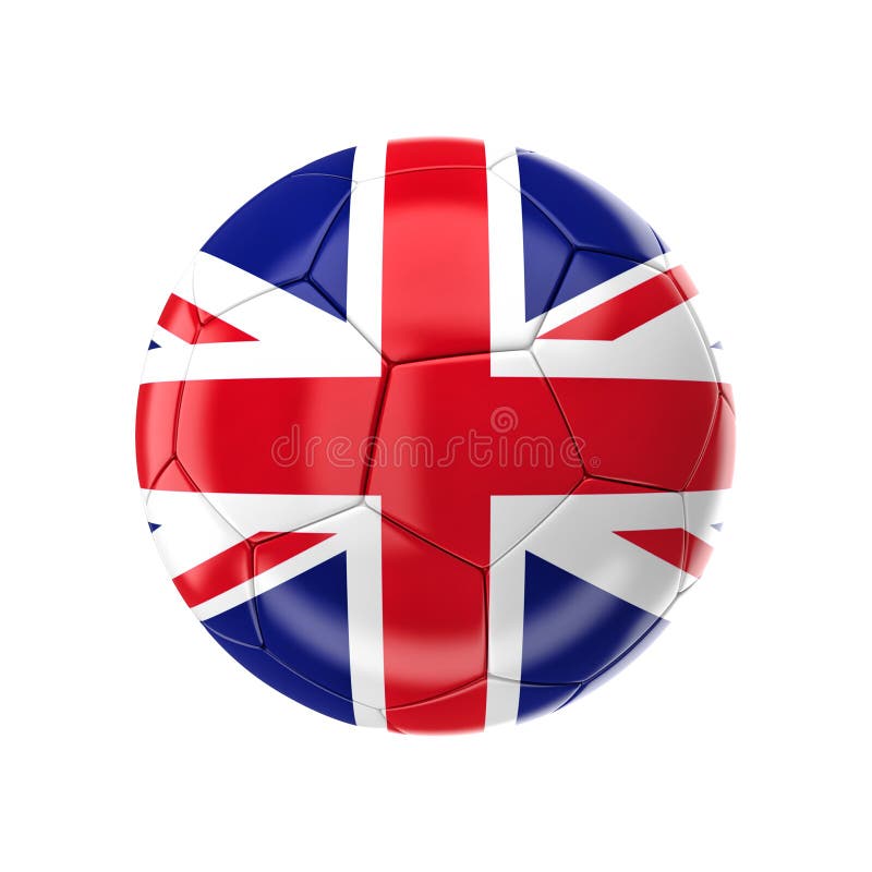 Union Jack soccer ball stock illustration. Illustration of sphere