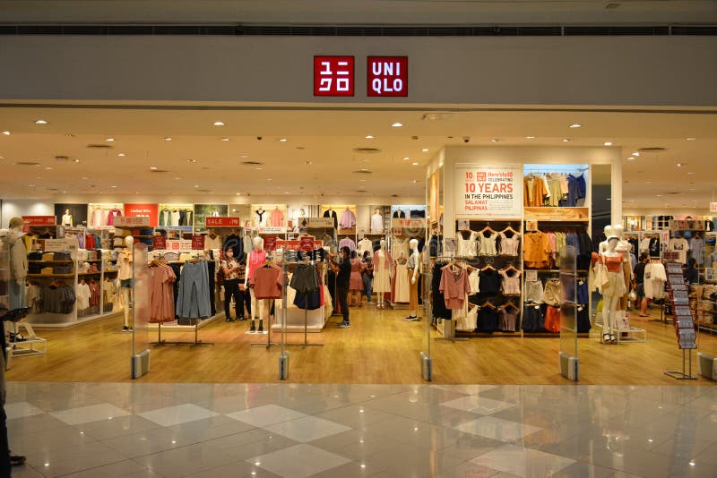 Uniqlo Store Facade at SM Mall San Lazaro in Manila, Philippines ...