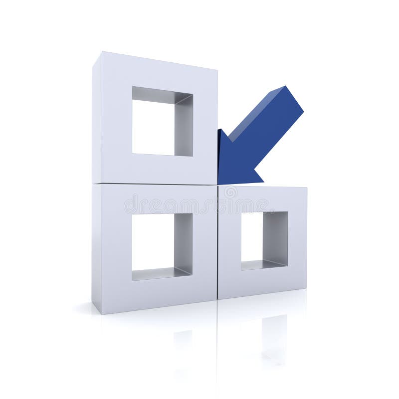 Unique arrow stock illustration