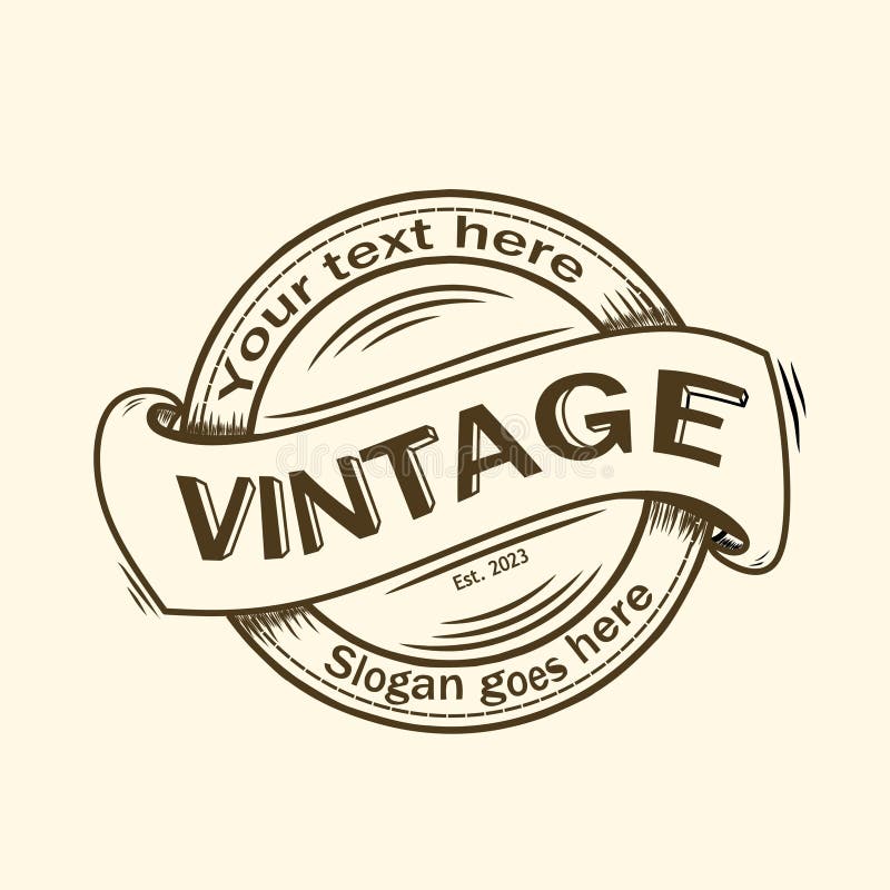 Cool vintage logo design stock vector. Illustration of logo 271517176