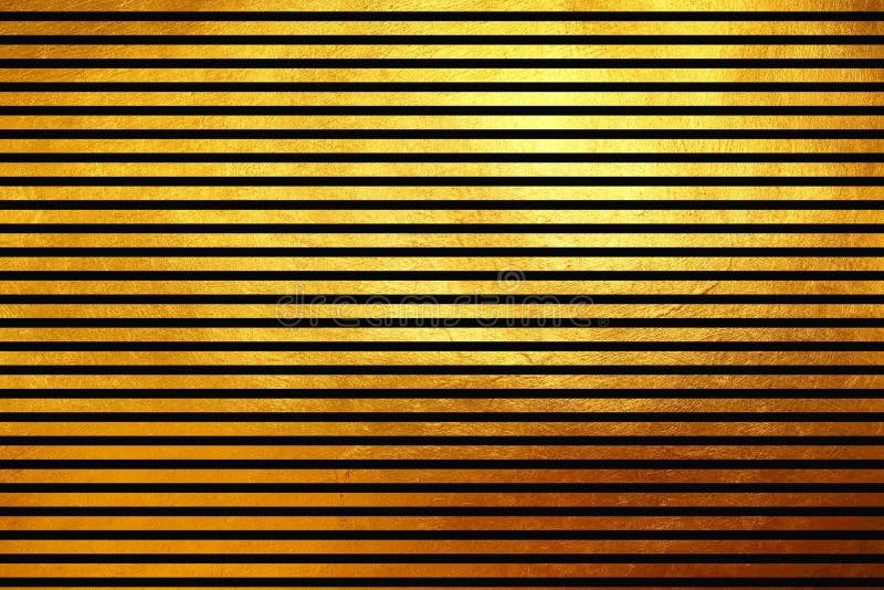 Unique creative unusual modern shinning golden horizontal lines abstract texture pattern background. Design element. royalty free stock photos
