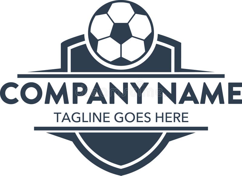 Soccer championship logo design Royalty Free Vector Image