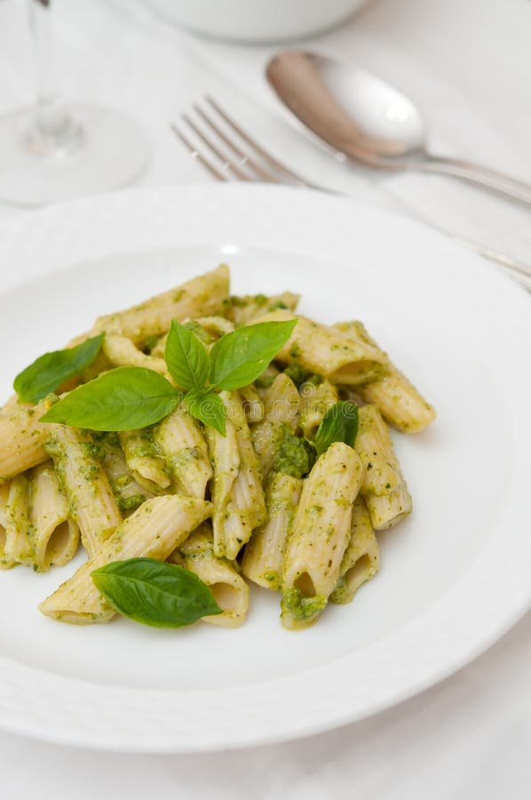 Unique green pasta