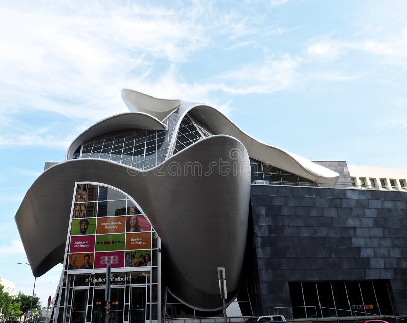 Edmonton Art Gallery stock image. Image of edmonton, glass 19446643