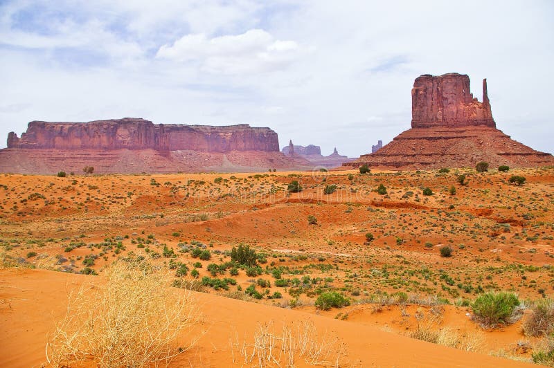 The unique landscape of Monument Valley, Utah, USA stock image