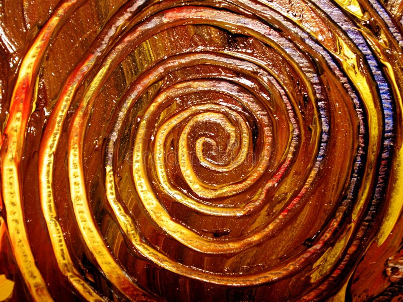 Unique Painted Spiral Patterns