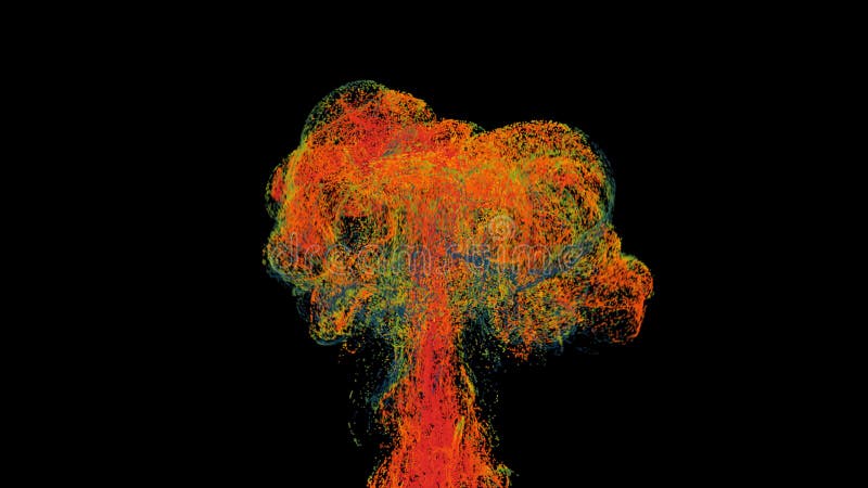 Unique particle explosion. royalty free illustration