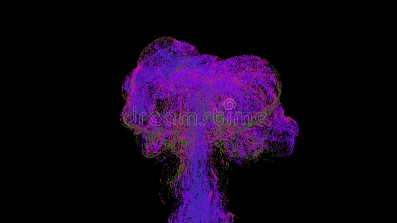 Unique particle explosion. stock illustration