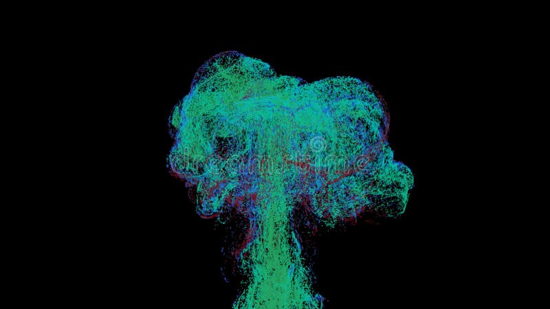 Unique particle explosion. royalty free illustration