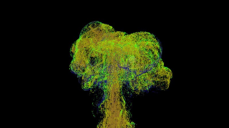 Unique particle explosion. stock illustration