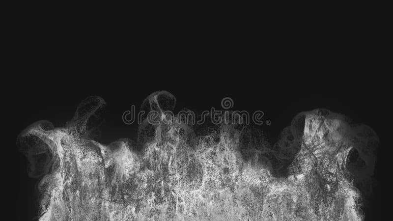 Unique particle explosion. royalty free illustration