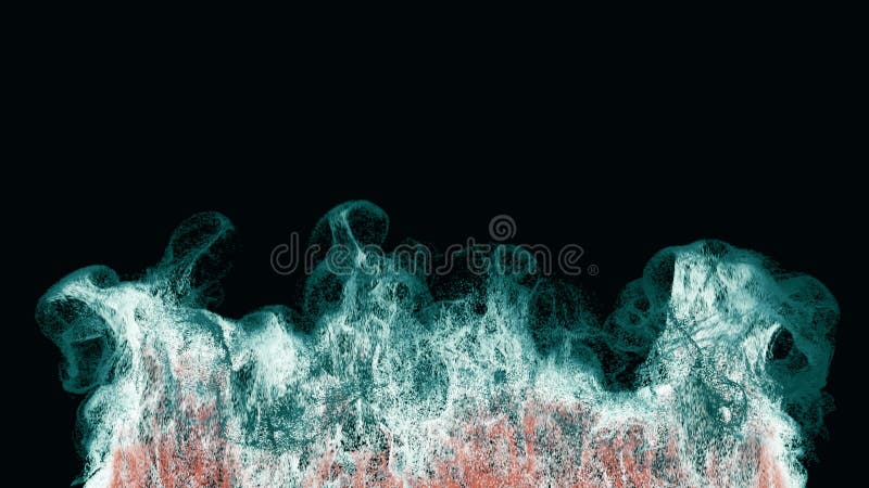 Unique particle explosion. vector illustration