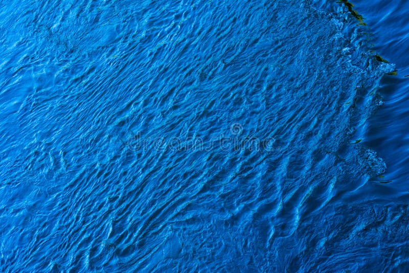The Txture Of Bright Blue River Water Stock Image - Image of calm