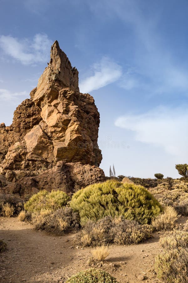 Unique Rock Formation in Teide National Park, Tenerife, Spain Stock ...