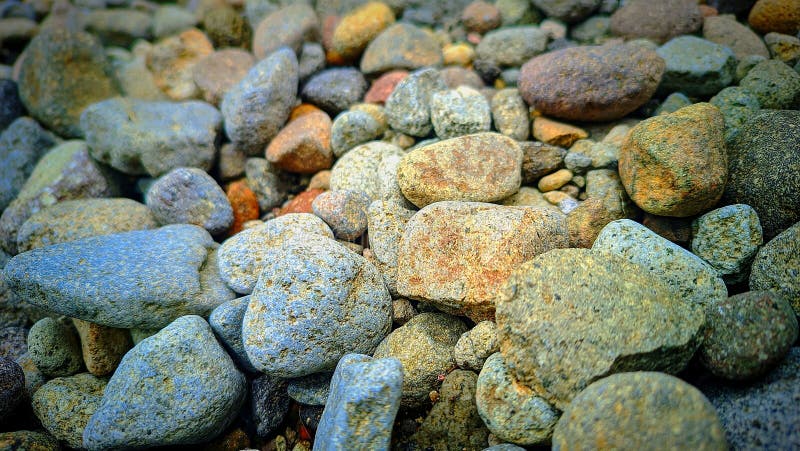 Unique small stone in the river royalty free stock photos