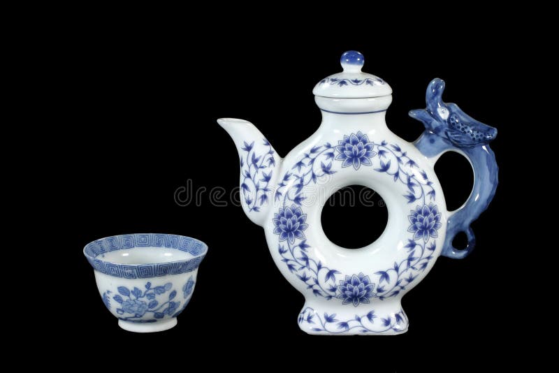 Unique teapot and teacup