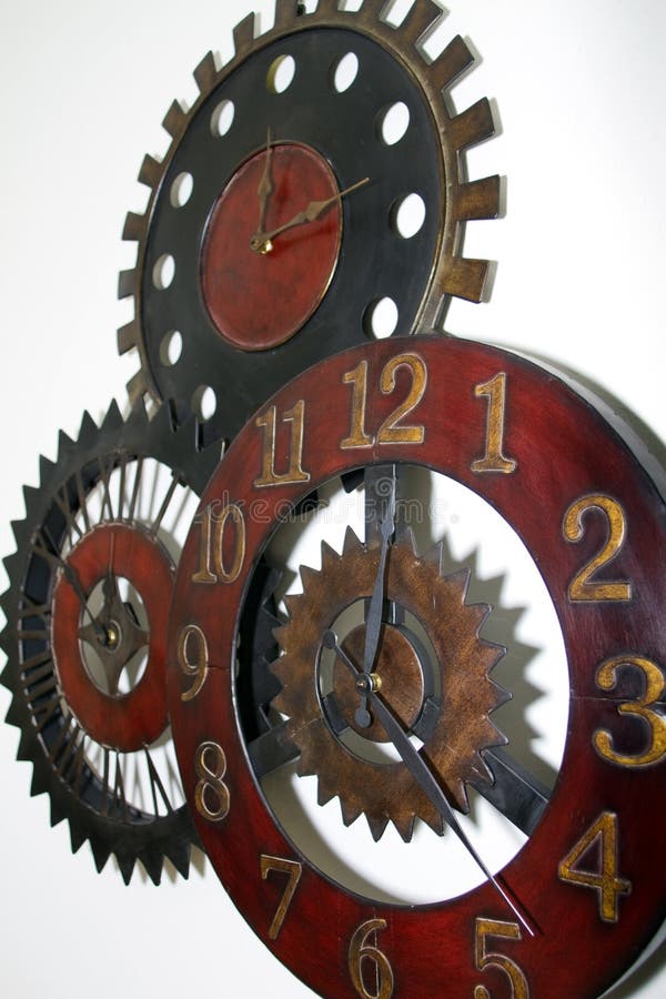 Unique Wall Clock stock image. Image of afternoon, segments - 12930171