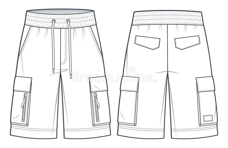 Cargo Pants Mockup Stock Illustrations – 363 Cargo Pants Mockup Stock ...