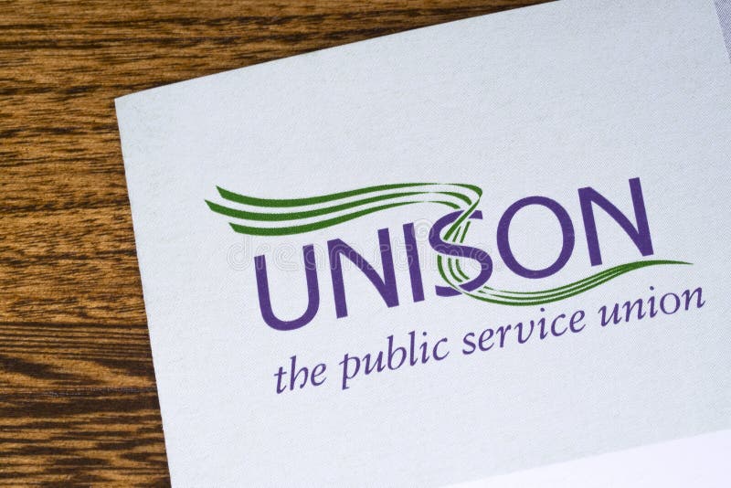 UNISON Logo on a Leaflet