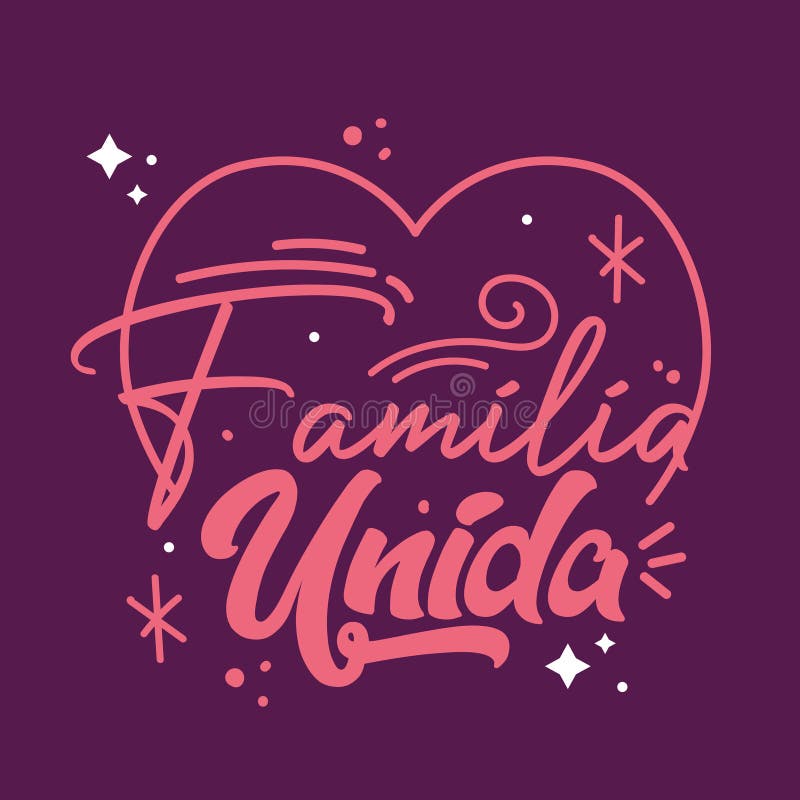 United family message. Vector royalty free illustration