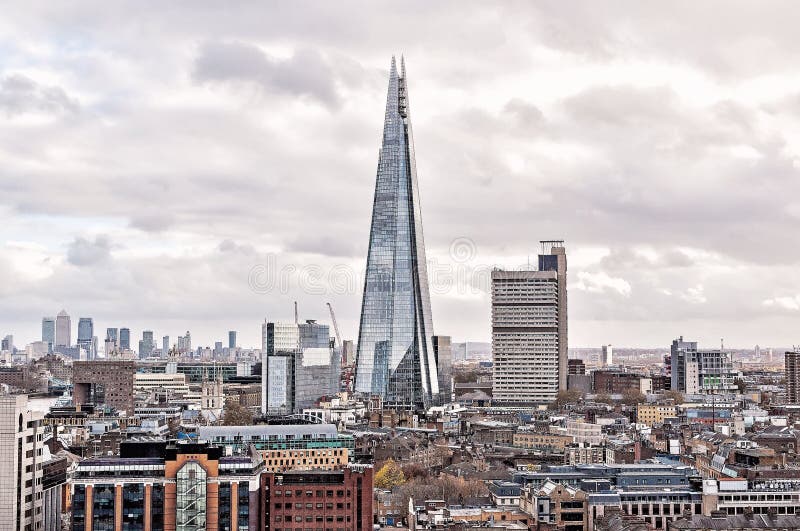 Central Business District in London Stock Image - Image of structure ...