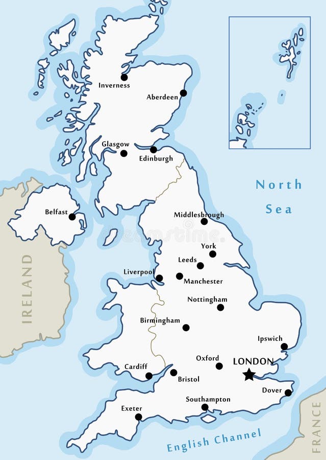 map of england main cities Uk Map Cities Stock Illustrations 210 Uk Map Cities Stock map of england main cities