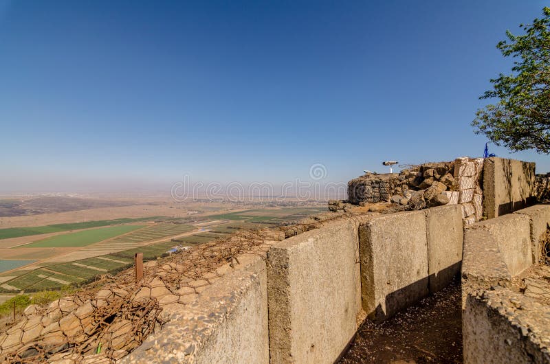 United Nations Disengagement Post on Mount Bental observing the buffer zone between the Israeli and Syrian border